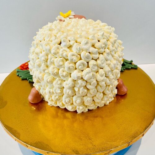 Vanilla Sponge Cake with alternative Blueberry Jam and Buttercream Layers