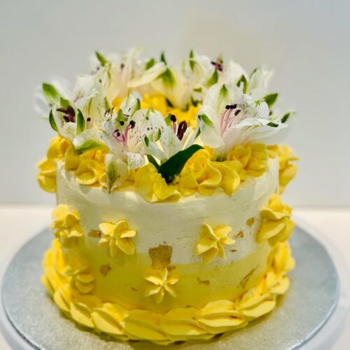 Lemon Sponge Cake with Lemon Buttercream