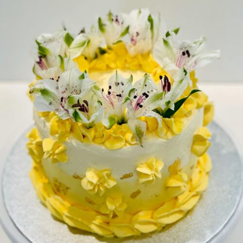 Lemon Sponge Cake with Lemon Buttercream