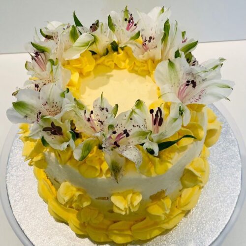 Lemon Sponge Cake with Lemon Buttercream