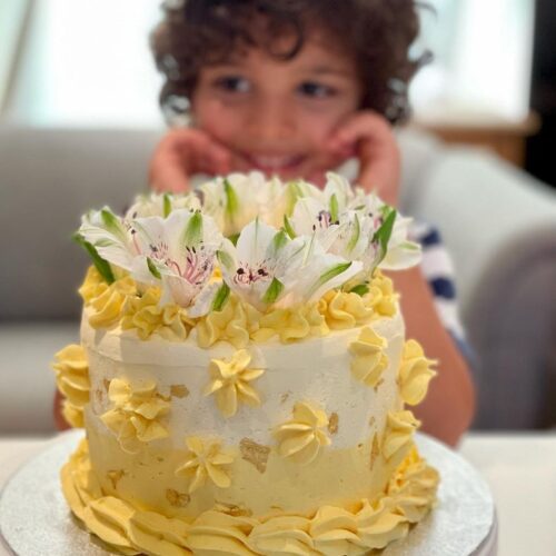 Lemon Sponge Cake with Lemon Buttercream