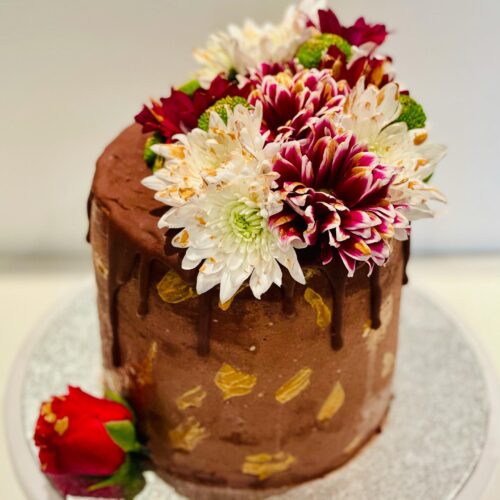 Chocolate Cake with Raspberry Jam Layers