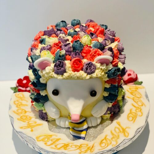 Banana Vanilla Cake with alternative Raspberry Jam and Buttercream Layers