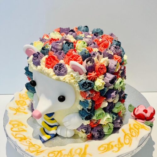 Banana Vanilla Cake with alternative Raspberry Jam and Buttercream Layers