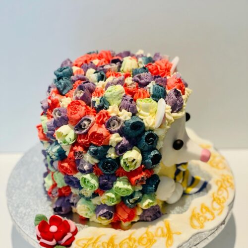 Banana Vanilla Cake with alternative Raspberry Jam and Buttercream Layers