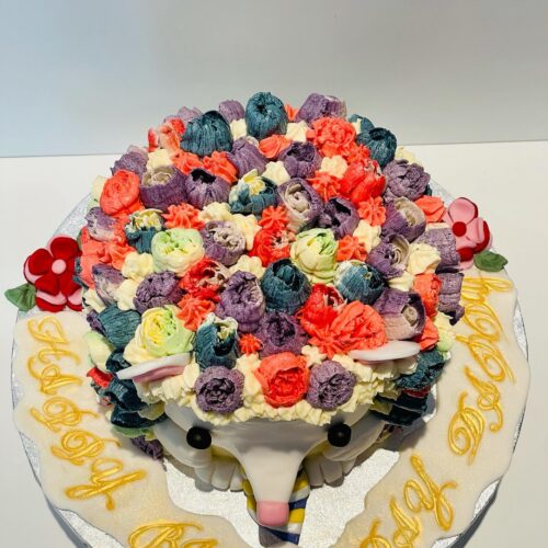 Banana Vanilla Cake with alternative Raspberry Jam and Buttercream Layers