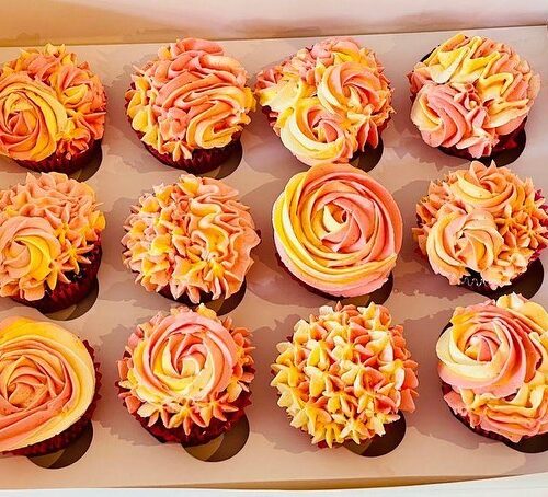 Blueberry & Strawberry Cupcakes