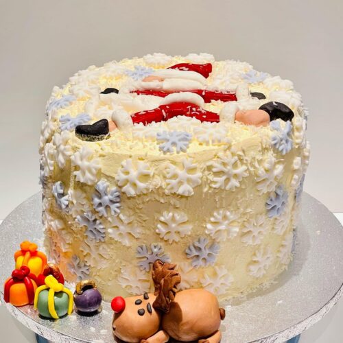 Chocolate Cake with alternative Vanilla Sponge Cake Layers and Raspberry Jam Layers