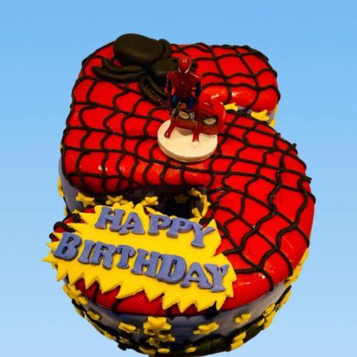 Spider-Man Black Forest Cake