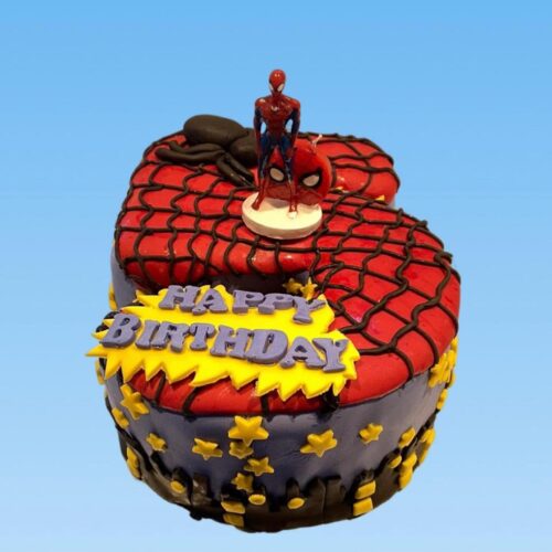 Spider-Man Black Forest Cake