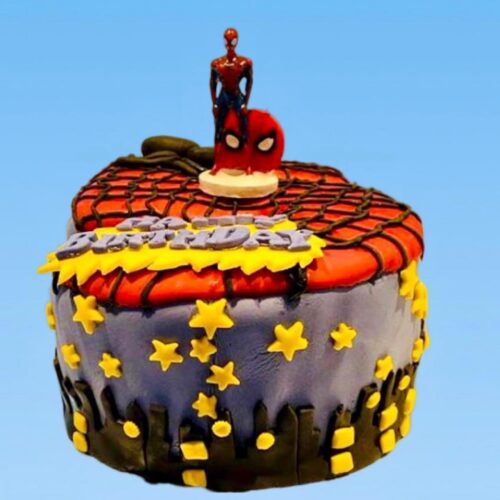 Spider-Man Black Forest Cake