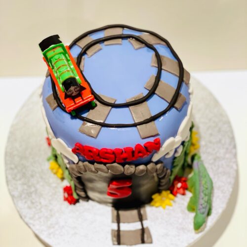 Chocolate Forest Train Theme Cake