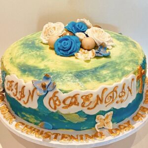 Christening Vanilla Cake